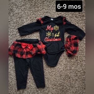 BABY GIRL CHRISTMAS OUTFIT